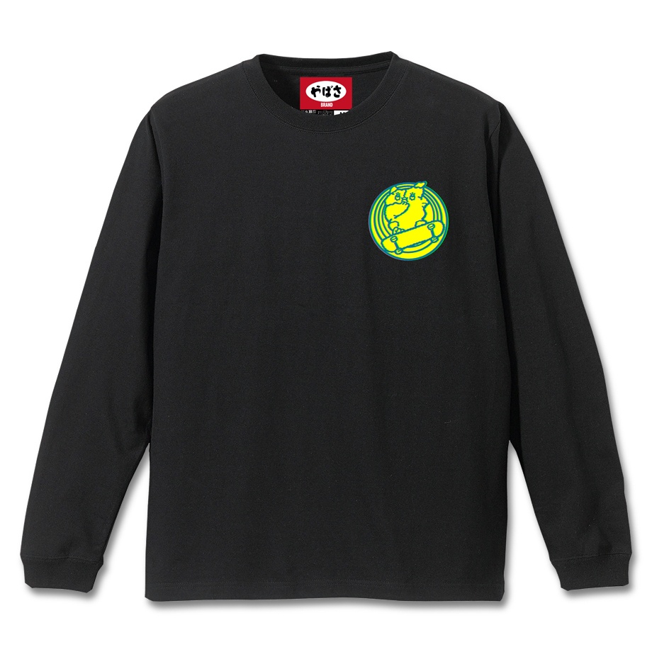 【バブバブレモちゃん】 BLACK LONG SLEEVE T-SHIRT