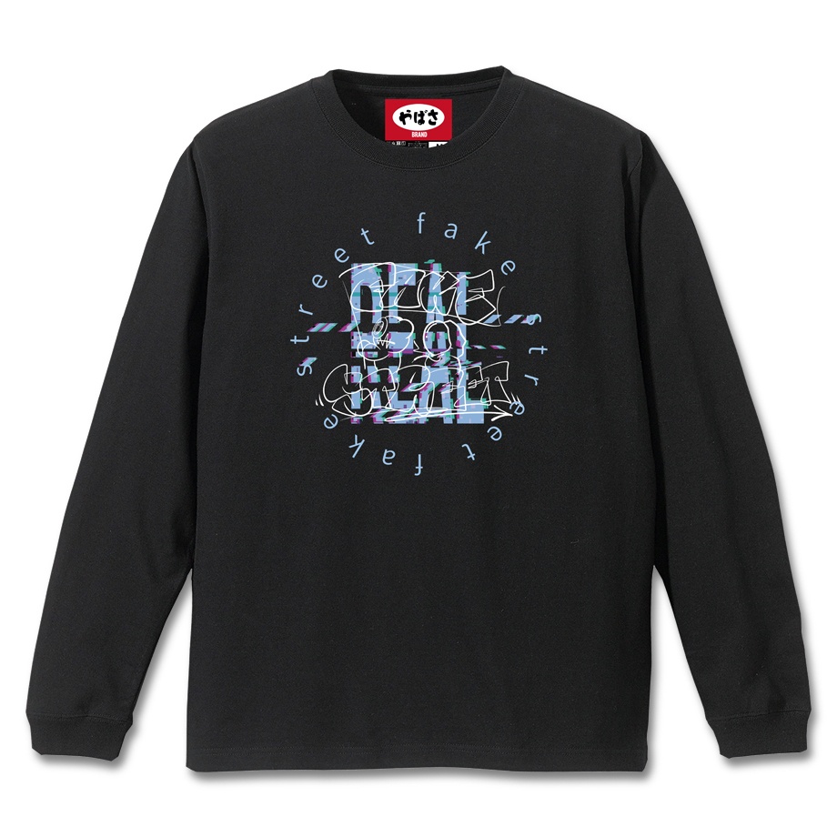 【FAKE】 BLACK LONG SLEEVE T-SHIRT