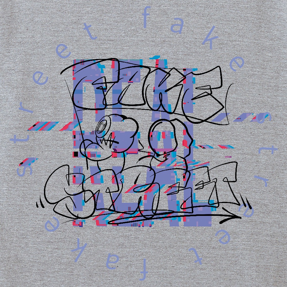 【FAKE】 MIXGRAY HOODIE