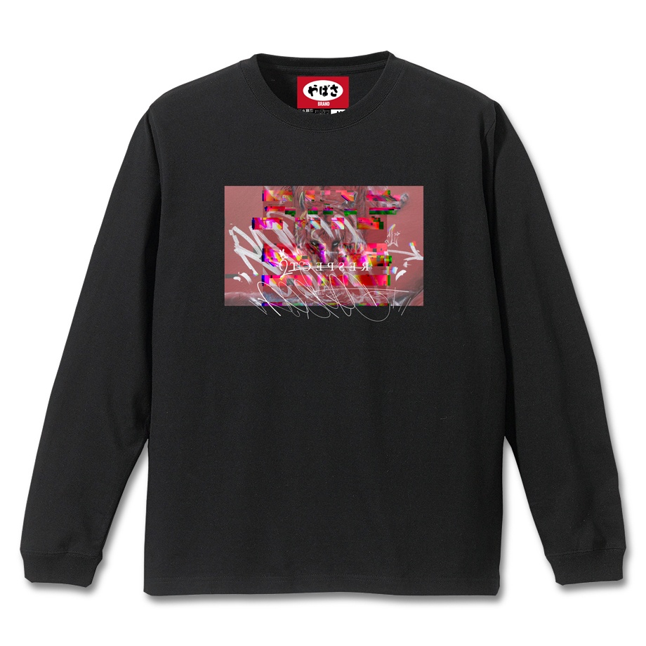 【Respect】 BLACK LONG SLEEVE T-SHIRT