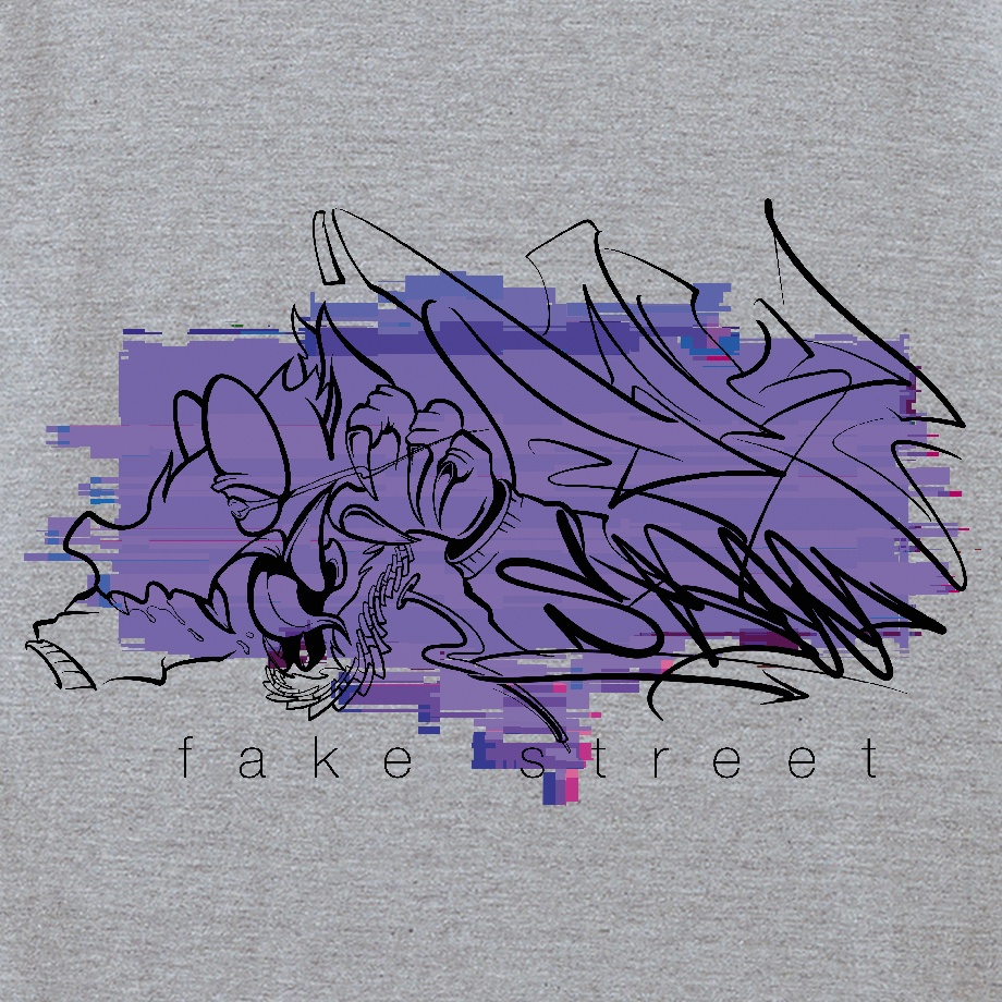 【fake street】 MIXGRAY HOODIE