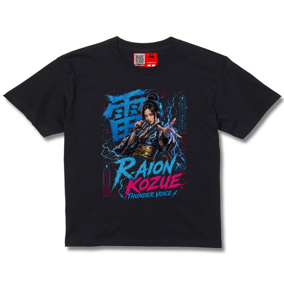 【雷鳴のこぶし・KOZUE】BLACK TEE SHIRTS