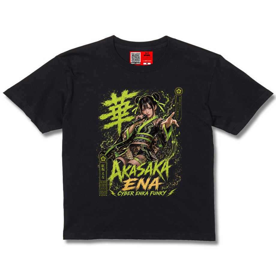 【夜踊の演歌姫・ENA】BLACK TEE SHIRTS