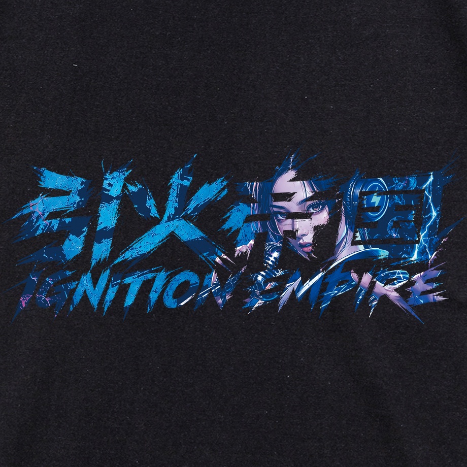 【雷鳴のこぶし・KOZUE】BLACK HOODIE