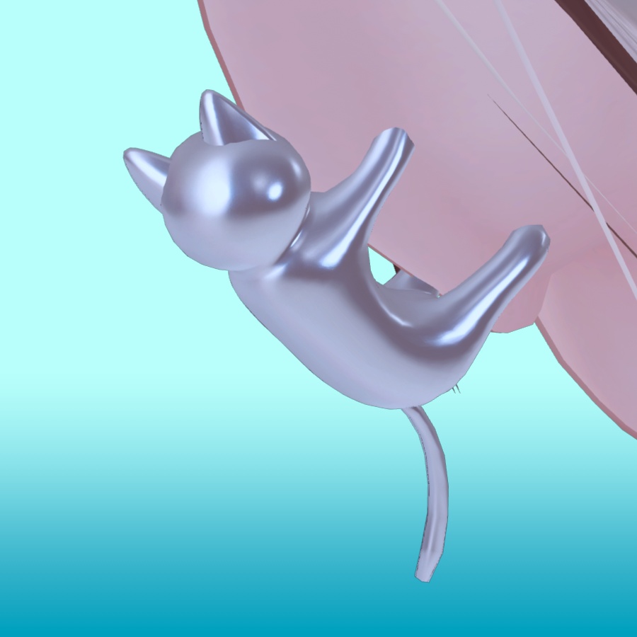 ねこちゃんイヤーカフ