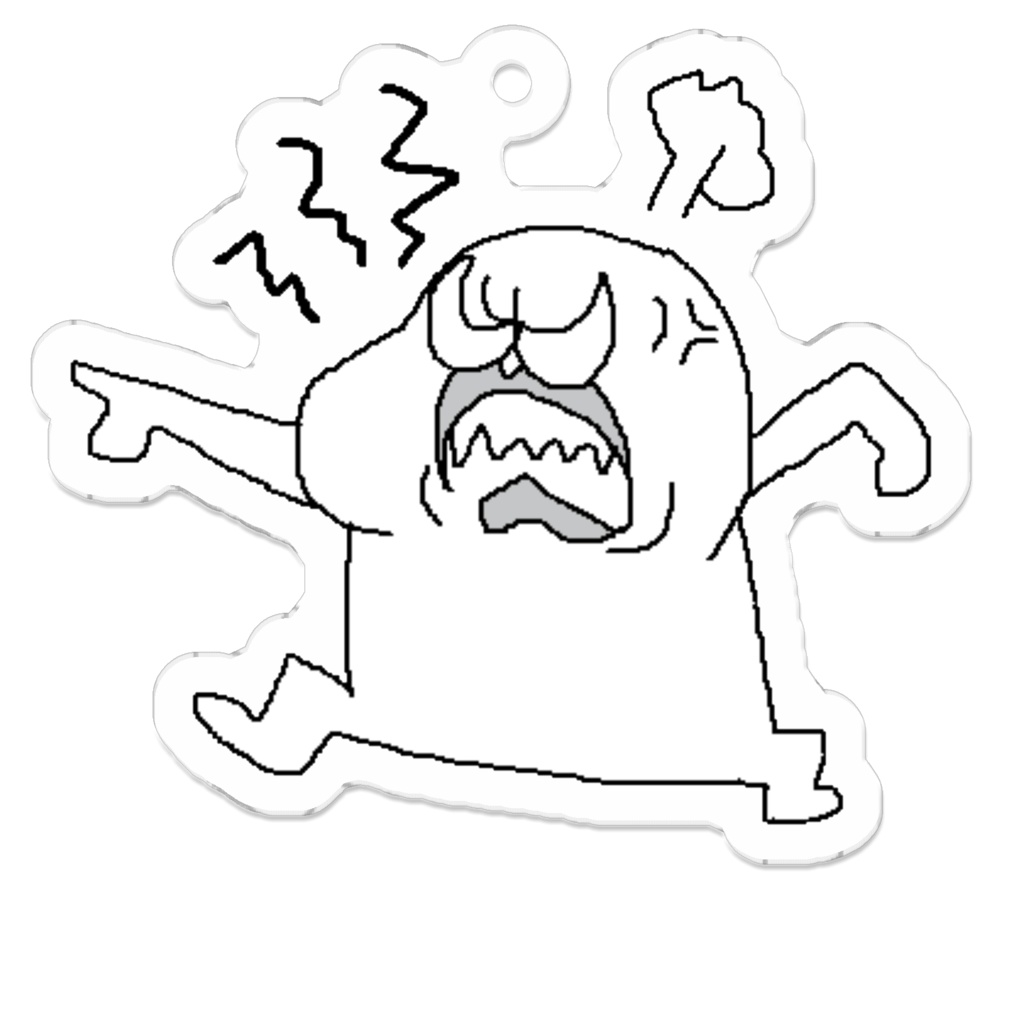 アクリルキーホルダー　ザマスおばさん①