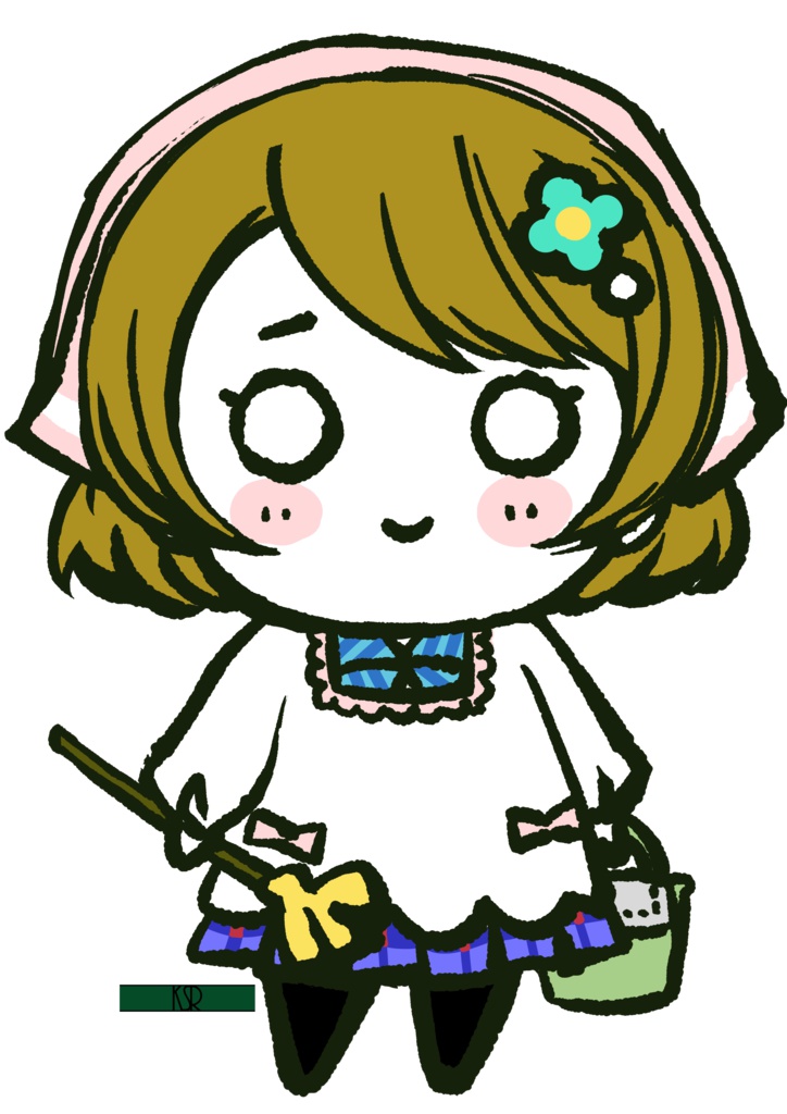 寝そべり小泉花陽 割烹着なのにデカケルノォ!!!?アクリルキーホルダー