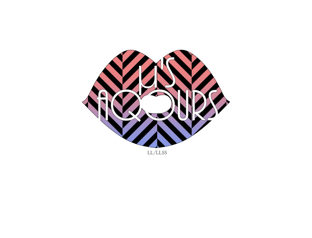 ラブライブ!&ラブライブ!サンシャイン‼ ヘリンボーングロススクエアバッジ PK/BL