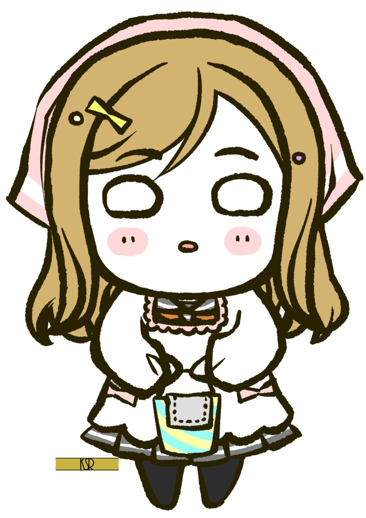 寝そべり国木田花丸 割烹着なのに出掛けるの…??アクリルキーホルダー