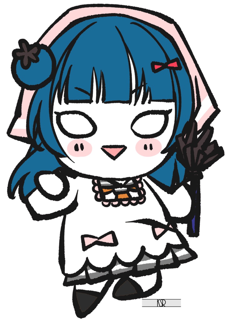 寝そべり津島善子 割烹着で下界へ降りるのですね†…アクリルキーホルダー