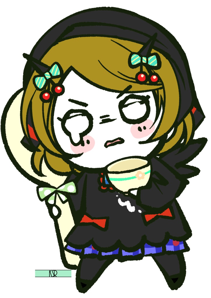 闇堕ち小泉花陽 おこめデビルアクリルキーホルダー ~突撃あなたの晩御飯~