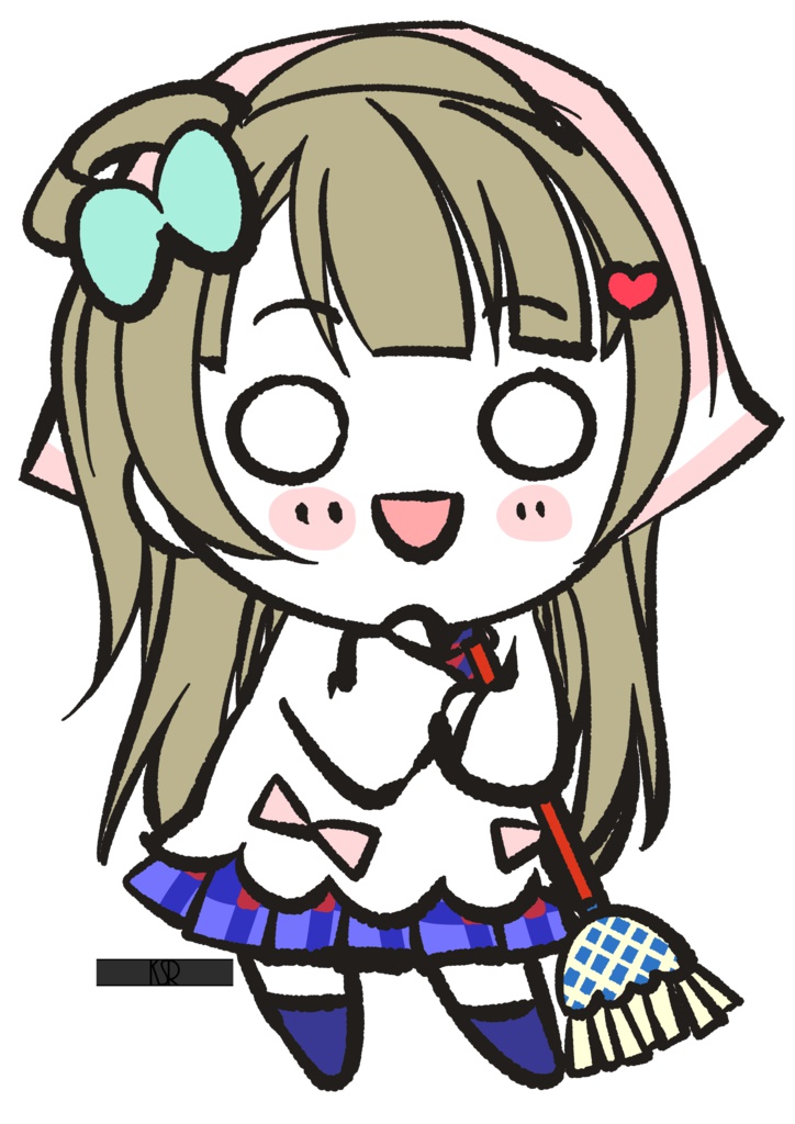 寝そべり南ことり 割烹着だけど出掛けるんですか…??アクリルキーホルダー