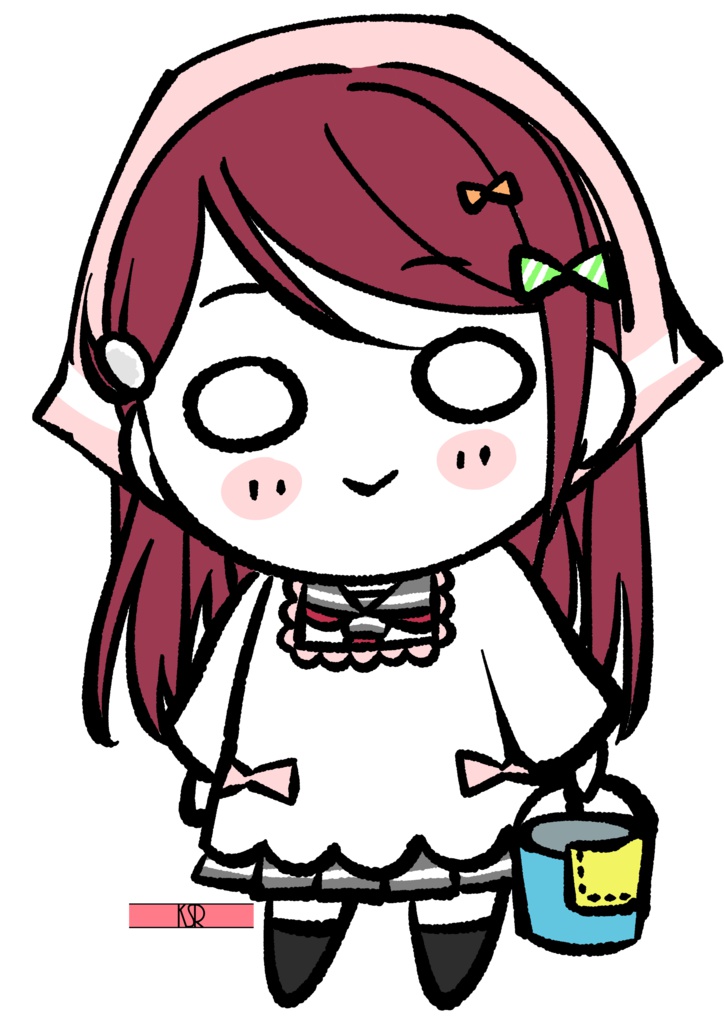 寝そべり桜内梨子 割烹着で出掛けるんだ…アクリルキーホルダー