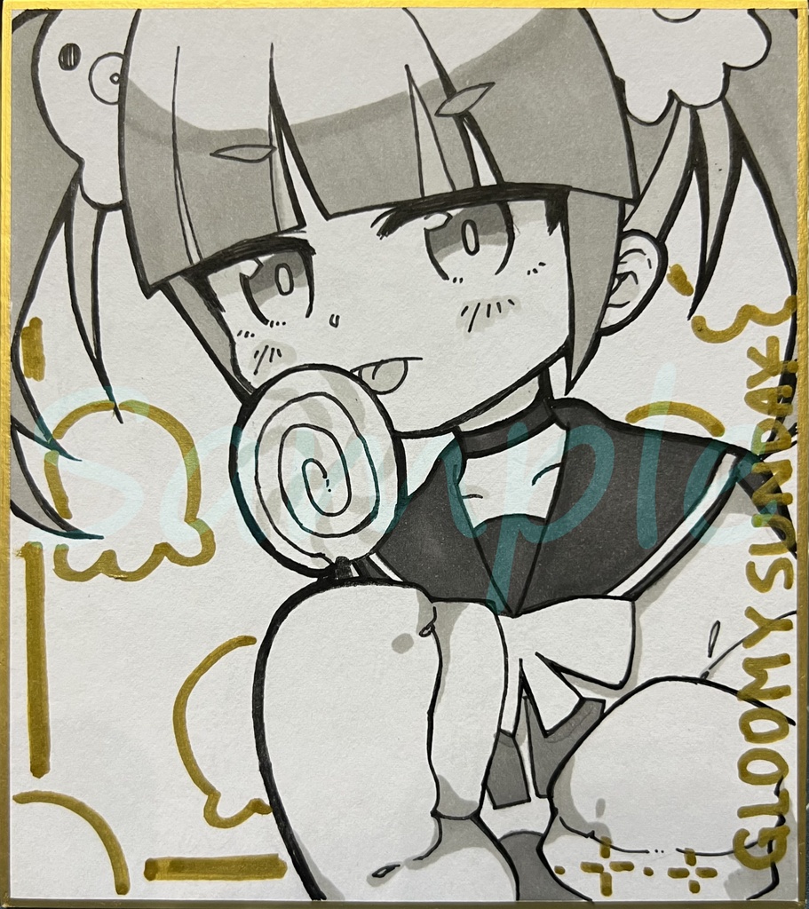 【C102】やんちゃん直筆ミニ色紙