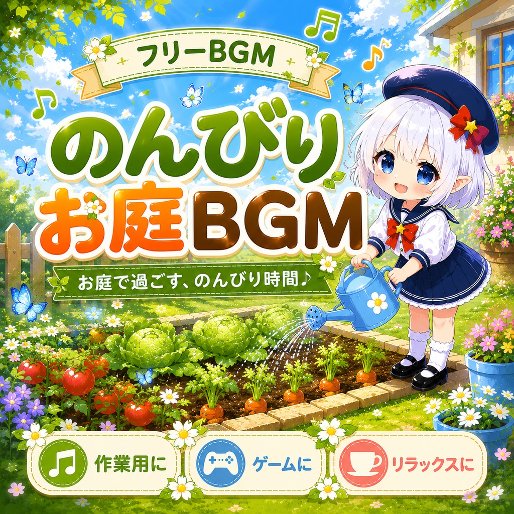 のんびりお庭作業BGM｜配信・動画・待機画面向けBGM