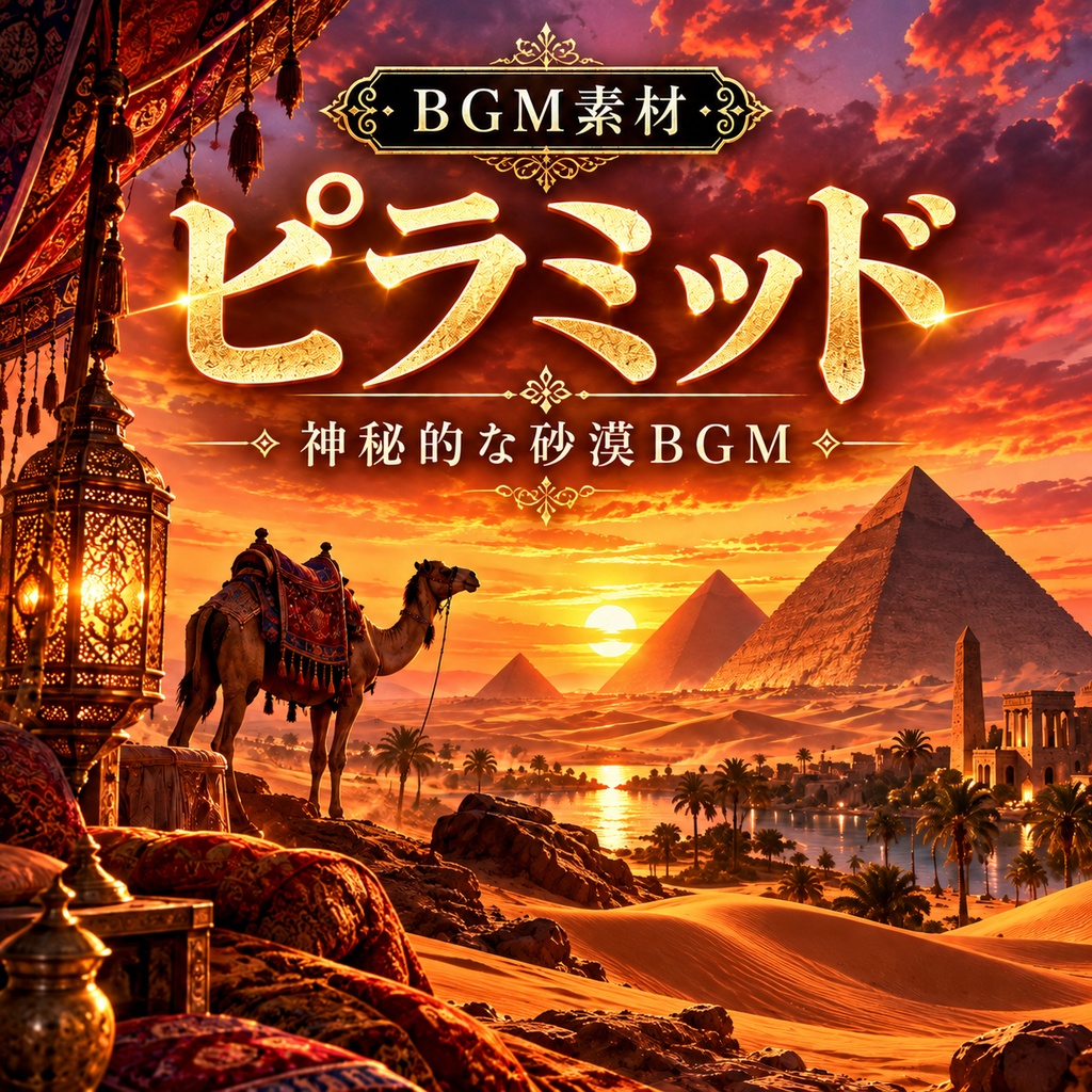 ピラミッド｜砂漠・遺跡探索のエジプト風BGM｜ゲーム実況・動画・配信向け