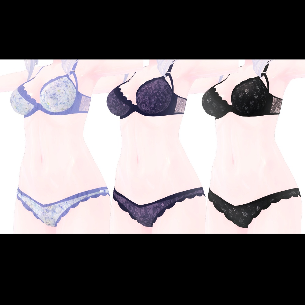 桔梗専用 ランジェリー&ニーソテクスチャセット