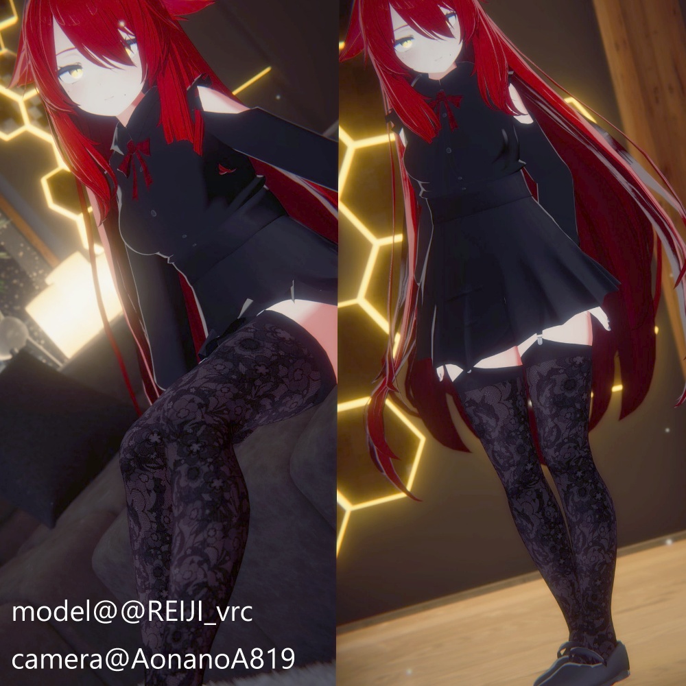 桔梗専用 ランジェリー&ニーソテクスチャセット