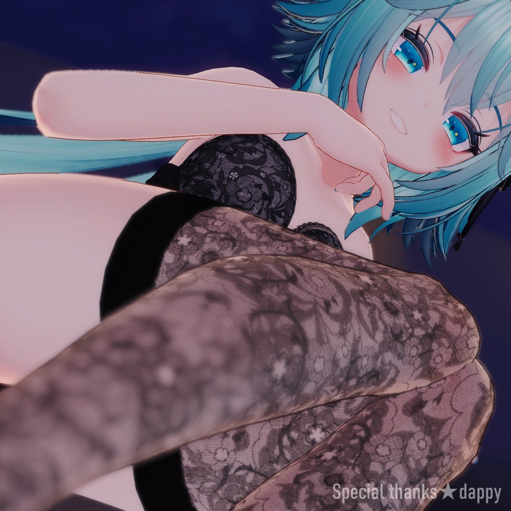 竜胆専用 ランジェリー&ニーソテクスチャセット