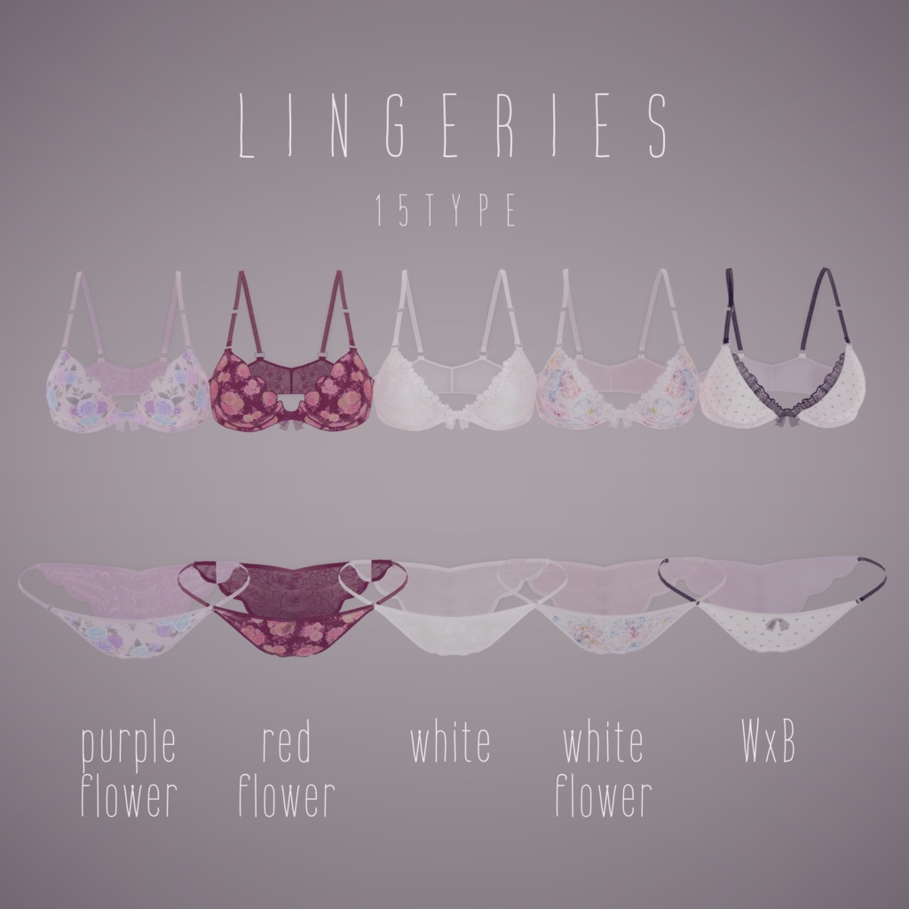[ moe ]　lingerie and socks texture set 缩略图 4