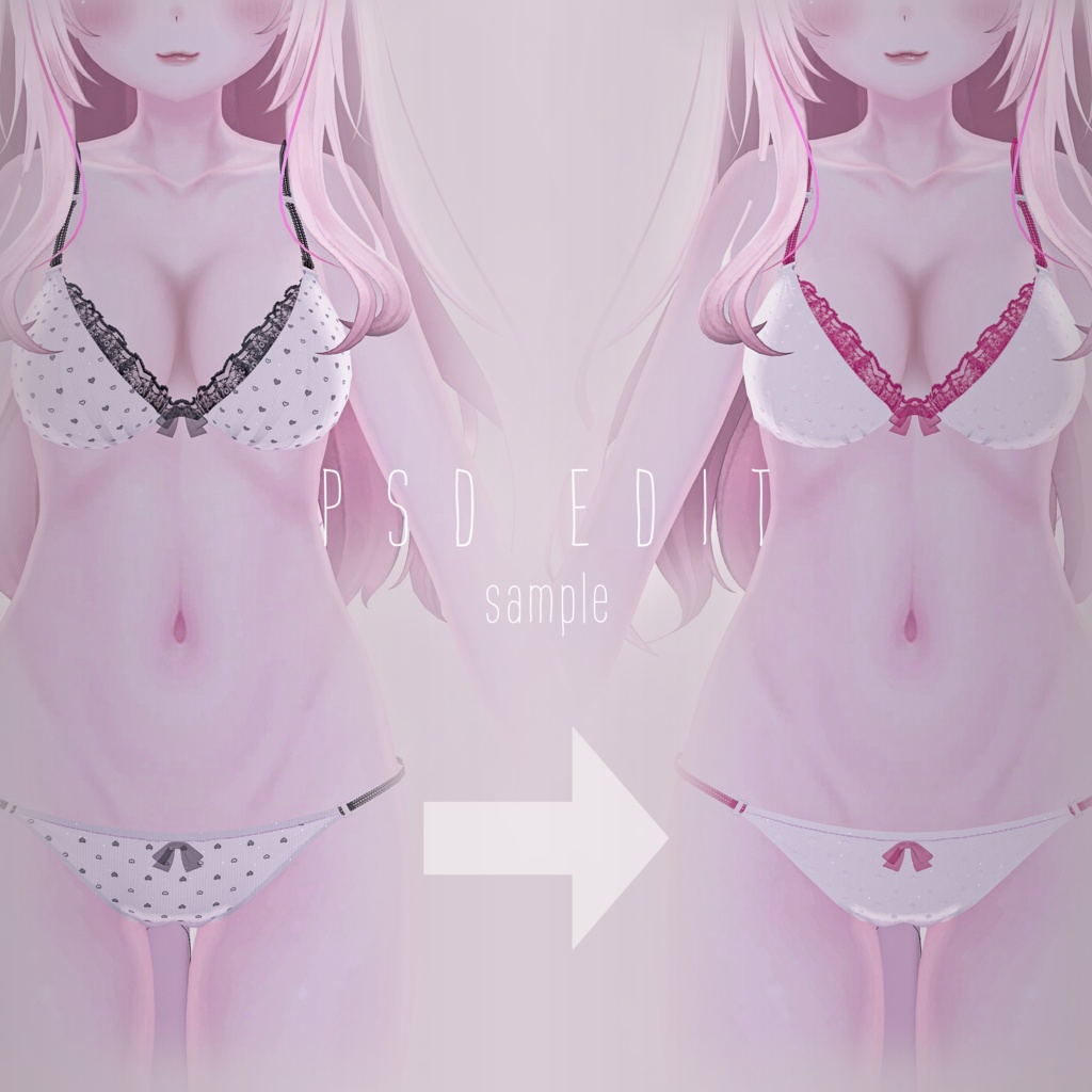 [ moe ]　lingerie and socks texture set 缩略图 12