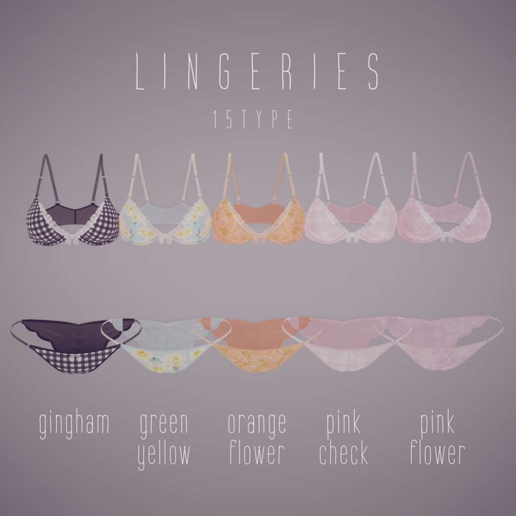 [ moe ]　lingerie and socks texture set 缩略图 3