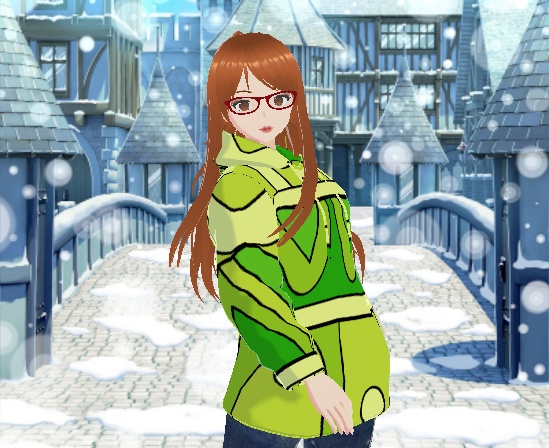 Green Winter Hoodie