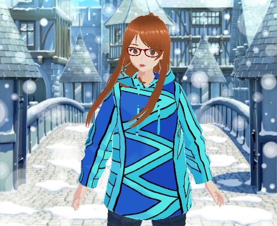 Blue Winter Hoodie