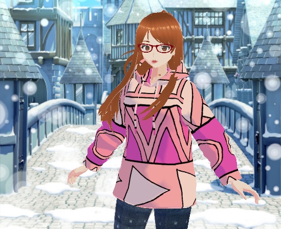 Pink Winter Hoodie