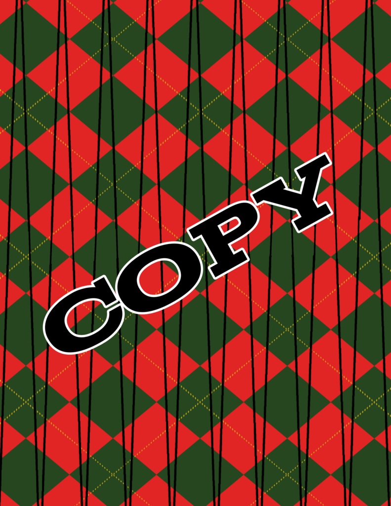 Holiday Paper bead template red green diamond