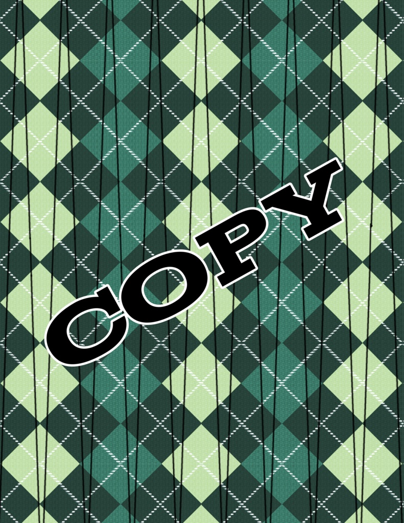 Holiday Paper Bead Template Green plaid