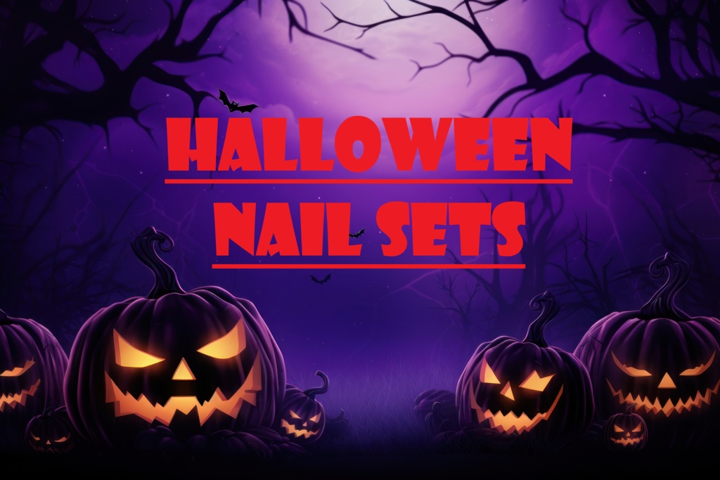 6 Halloween Nail Sets