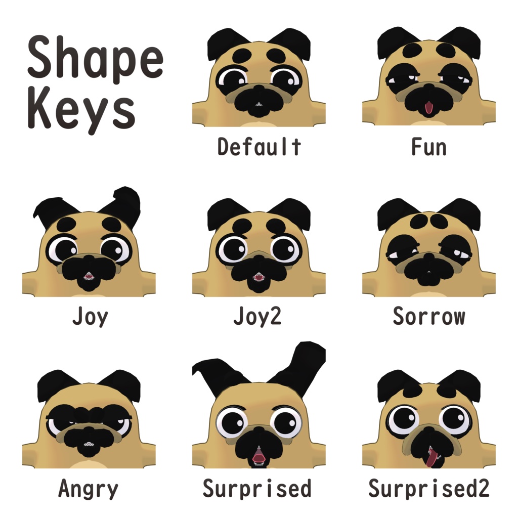 【VRChat・cluster対応アバター】PUG OFFU