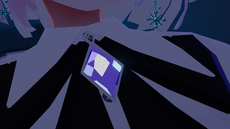 【無料版あり】Purple Jewel Pendant【VRChat想定】