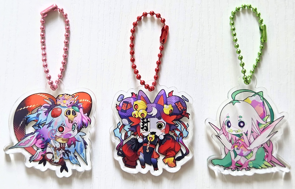 【アクキー3種】ポップモンスターずアクキー