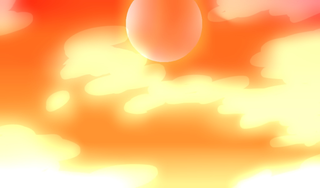 なんか良い感じの夕日