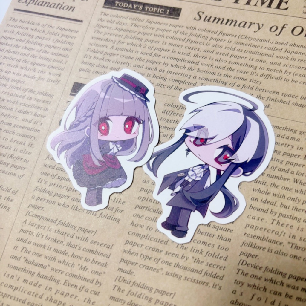 【UTAU】花棺オリ曲衣装シールセット(Alley)【クリクロ2025・ニコニコ超会議2025】