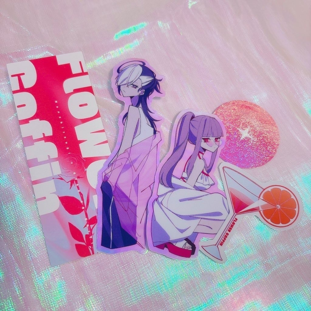 【UTAてるの2025】ナイトプール花棺/ステッカーセット(単体販売有り)【UTAU】