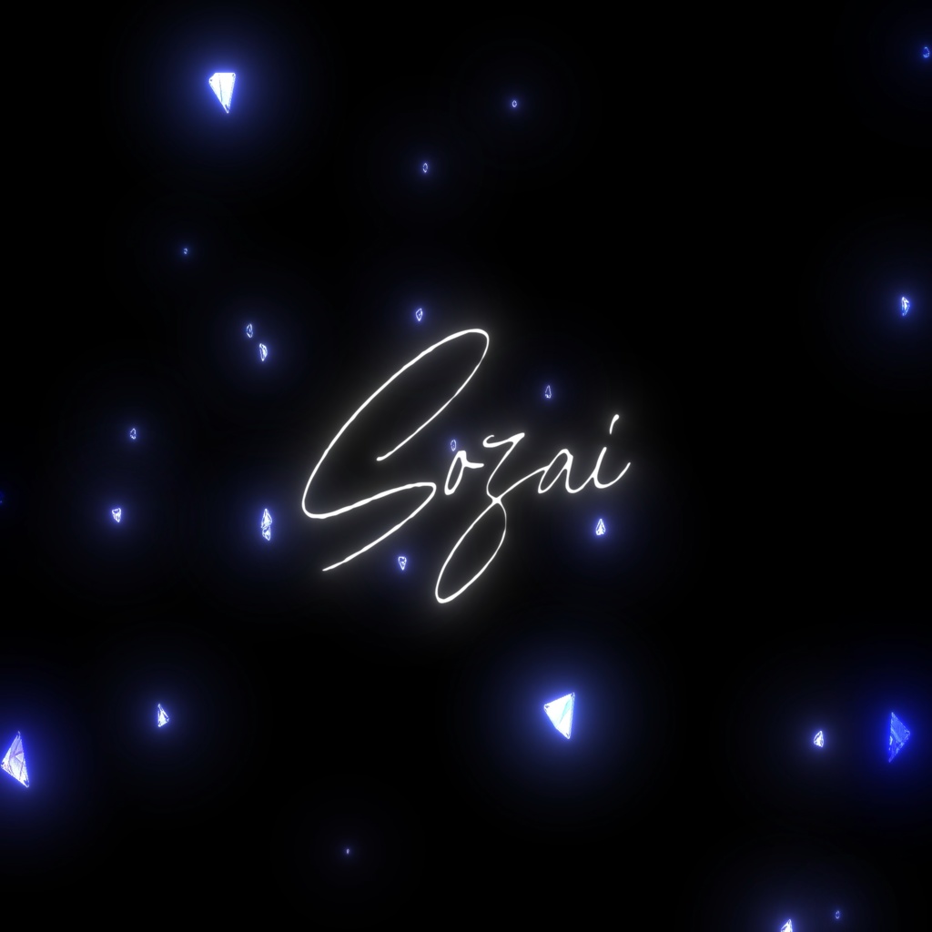 【映像素材】ガラスの欠片風パーティクル素材【フリー素材】