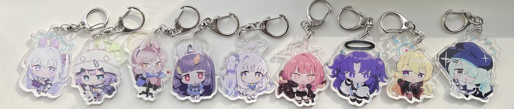 【期間限定販売】ブルーアーカイブアクリルキーホルダー ver.1