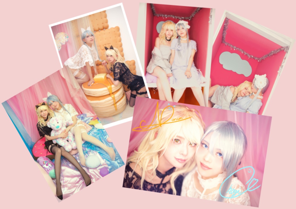 にゃんちょぎ　にょたゆりアイドルパロポストカードセット