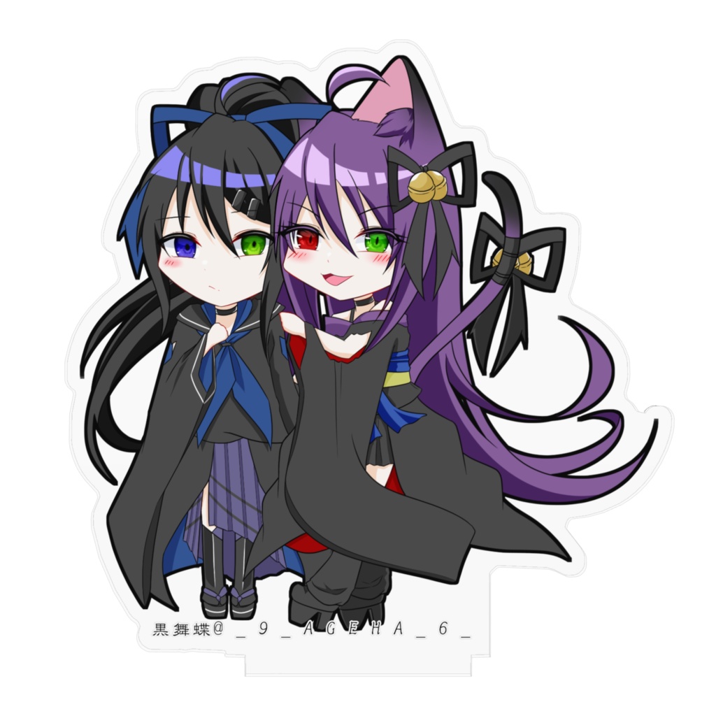 菫華&藤華 アクリルフィギュア① (みにver)