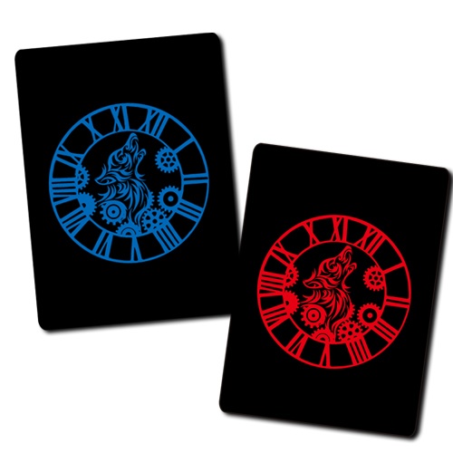 CLOCKWORK IMMORTALITY WRISTBAND (BLUE / RED)