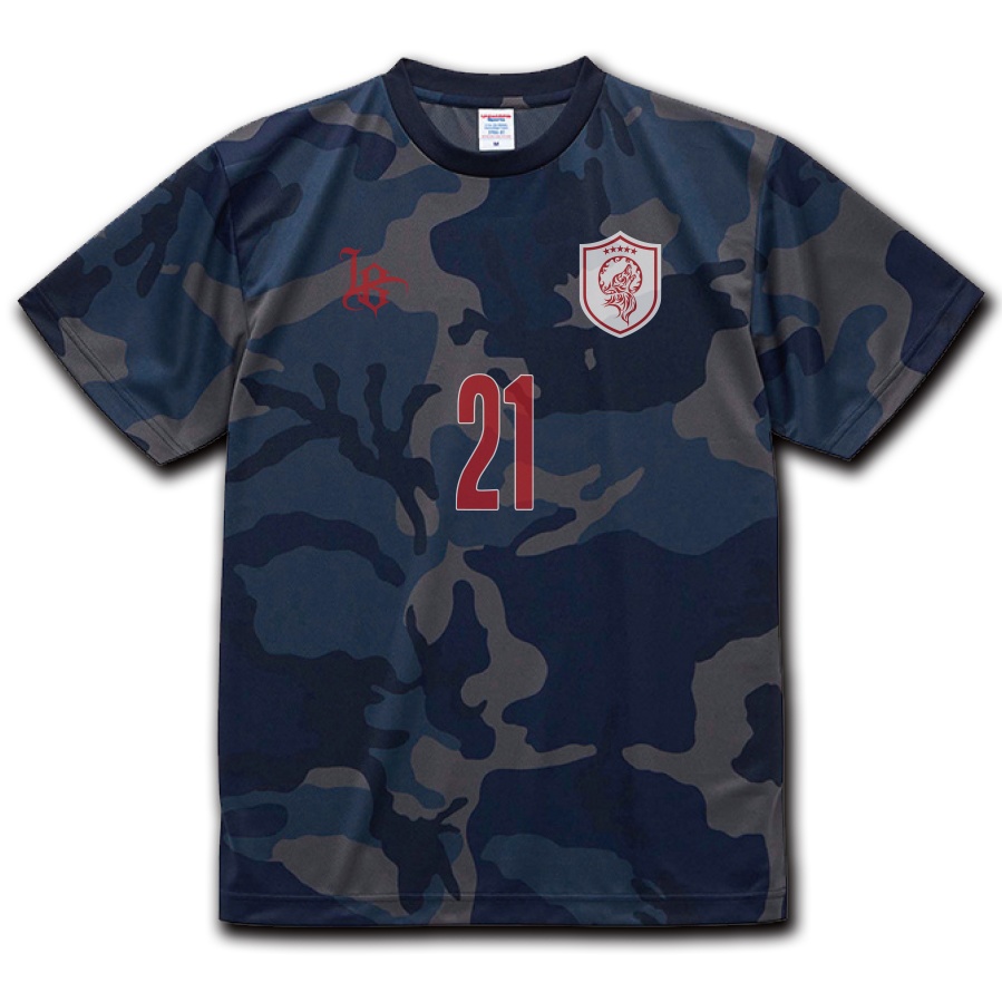 FOOTBALL T-SHIRT, NO.21 (QUICK-DRYING)