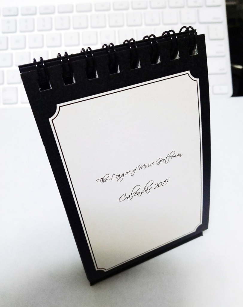 2019カレンダー(The League of Music Gentlemen )