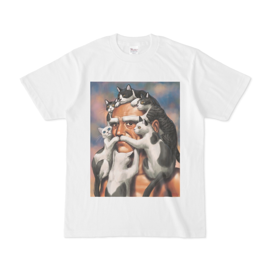 猫じじいTシャツ