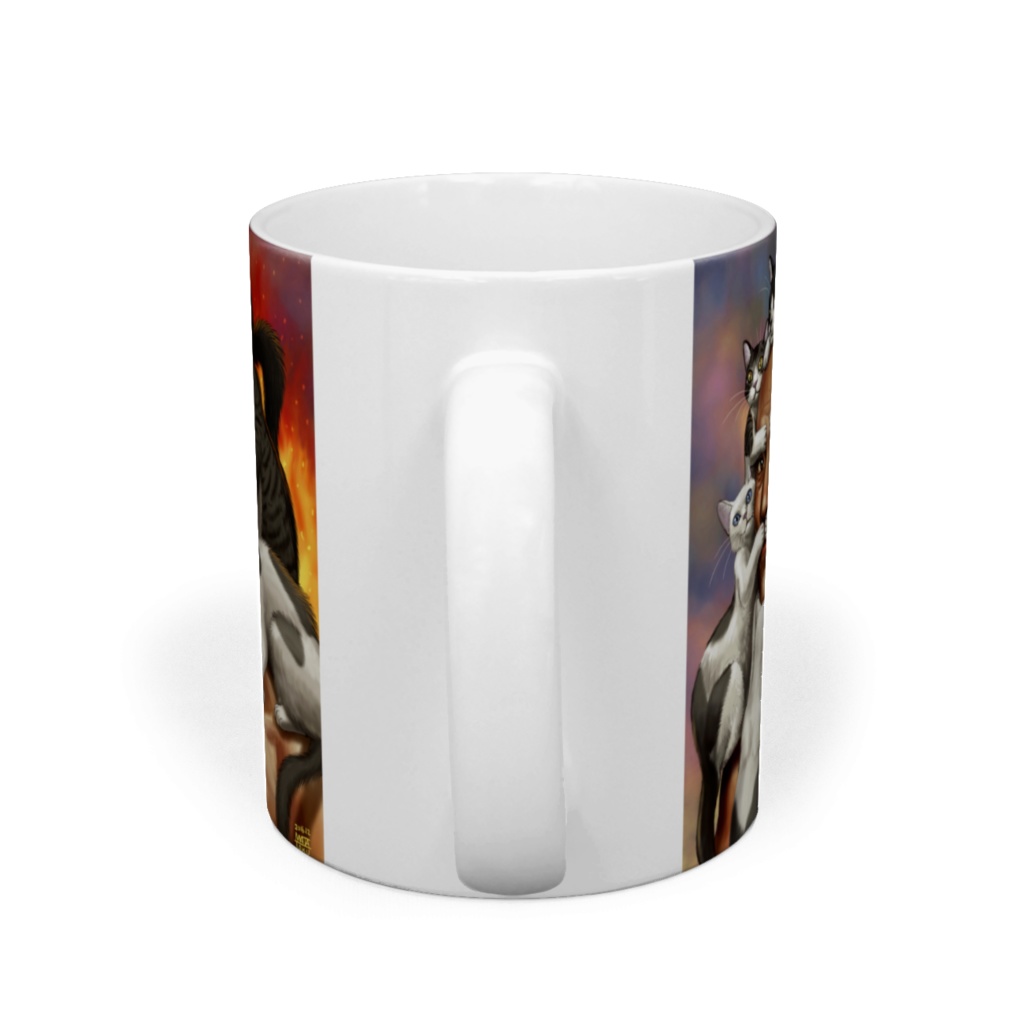 猫じじいマグカップ