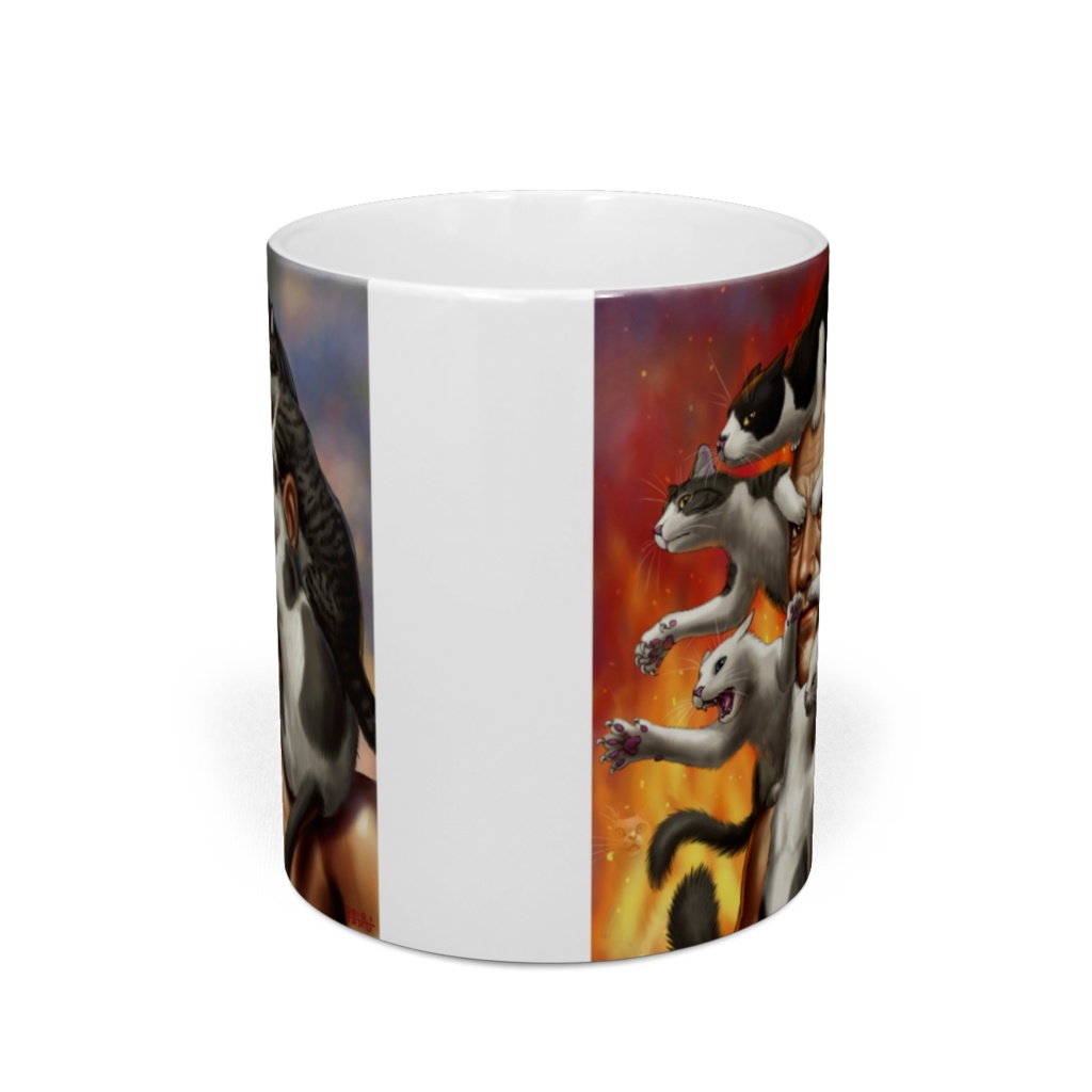 猫じじいマグカップ