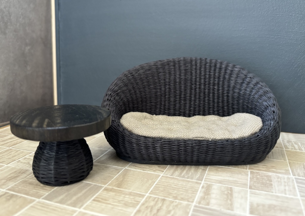 【7/18〜受注制作】アジアンテーブル*1/12サイズ