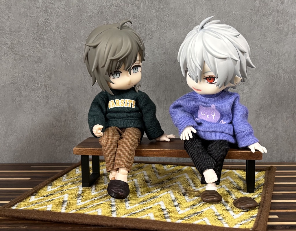 ダイニングテーブル&チェアセット*1/12サイズ(オビツ11・ねんどろいどどーるサイズ)